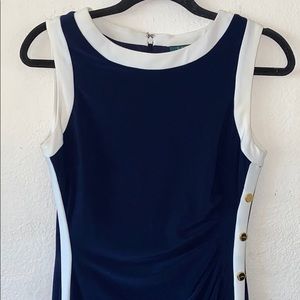 Lauren Ralph Lauren side button dress
